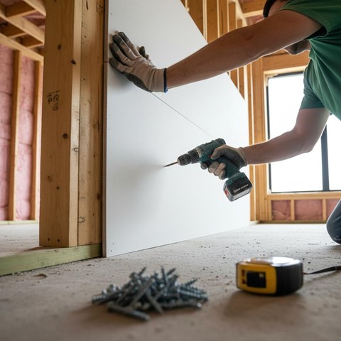 Obra nueva con pladur y falsos techos en Vilagarcía de Arousa - Imagen 1